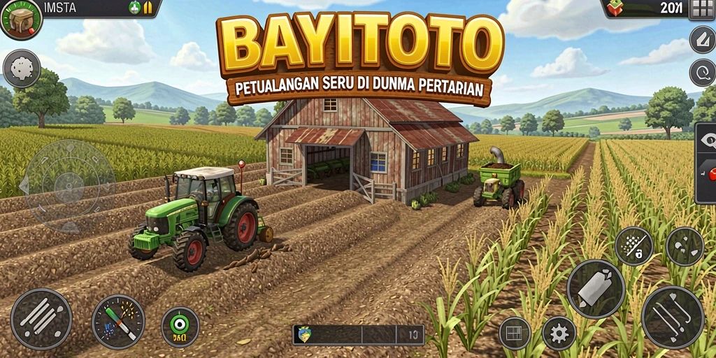 Screenshot gameplay BAYITOTO menampilkan aktivitas bertani yang seru dan interaktif.