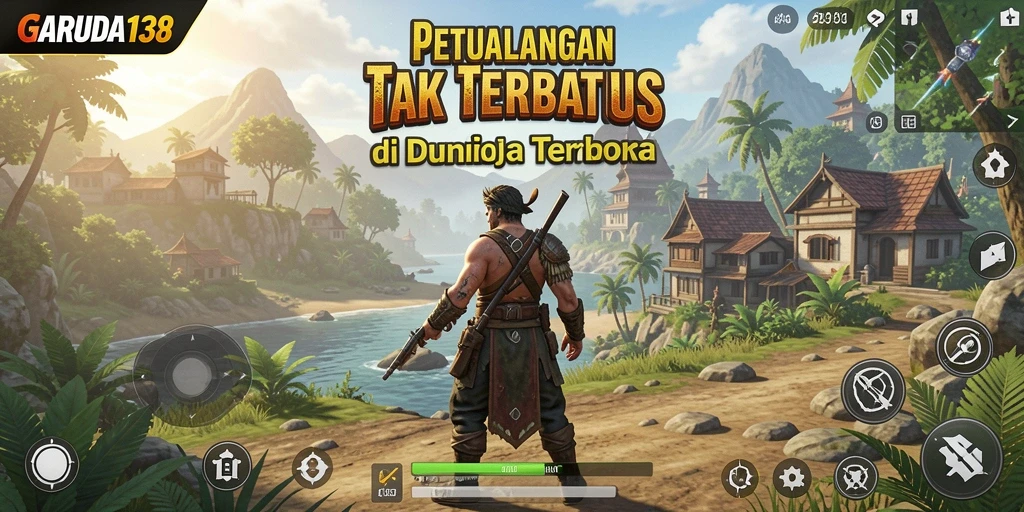 Menampilkan aksi seru dalam dunia terbuka GARUDA138.