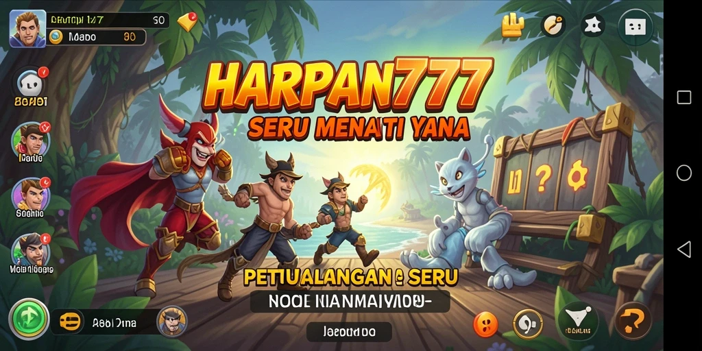 Tampilan grafis menarik dari gameplay petualangan HARAPAN777.