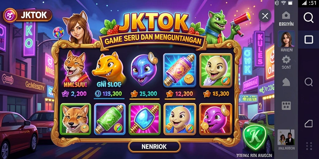 Tampilan gameplay JKTOK yang memukau dan seru.