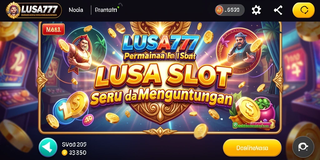 Tampilan gameplay menarik dari LUSA777 dengan banyak pilihan mesin slot.