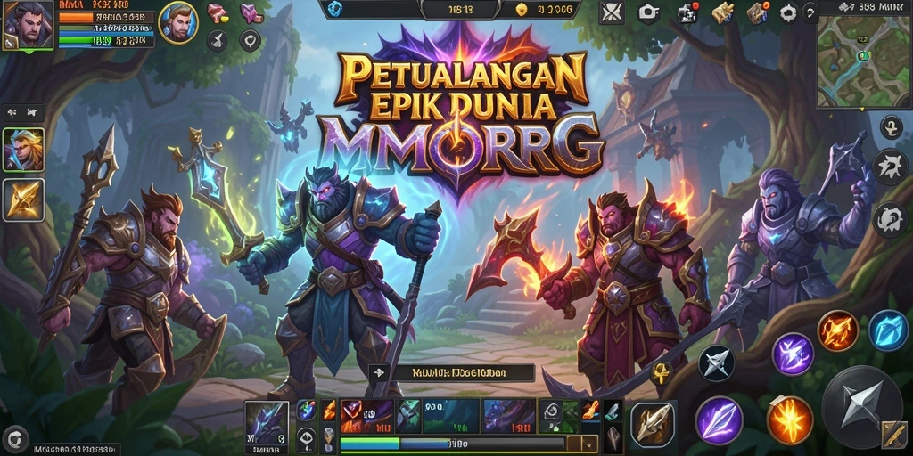 Tampilan menarik dari gameplay petualangan MMORPG MDG188.
