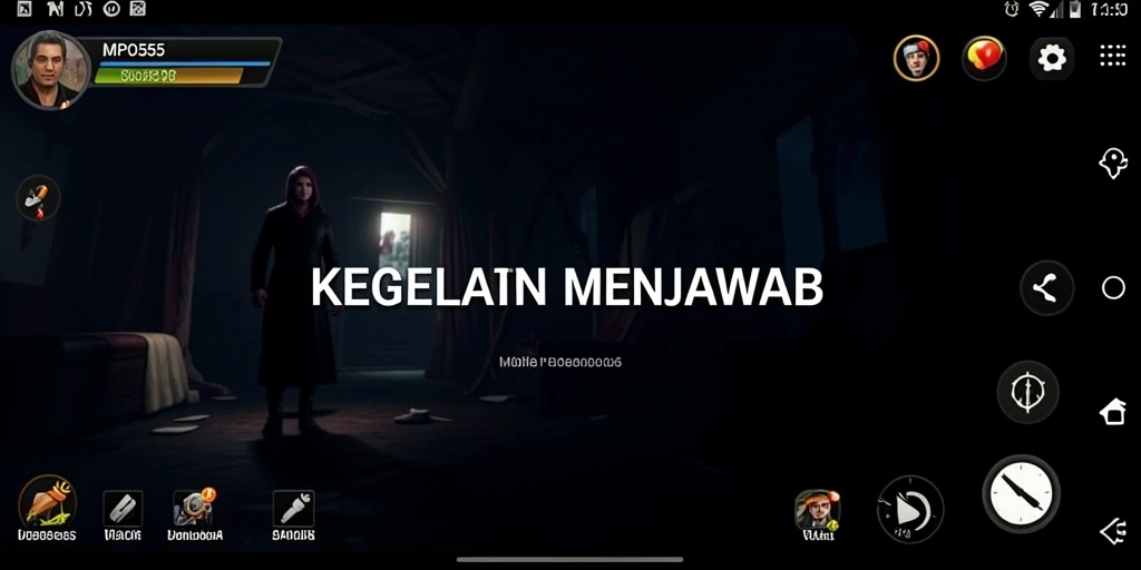 Screenshot gameplay MPO555 yang memperlihatkan suasana Horror yang mendalam.