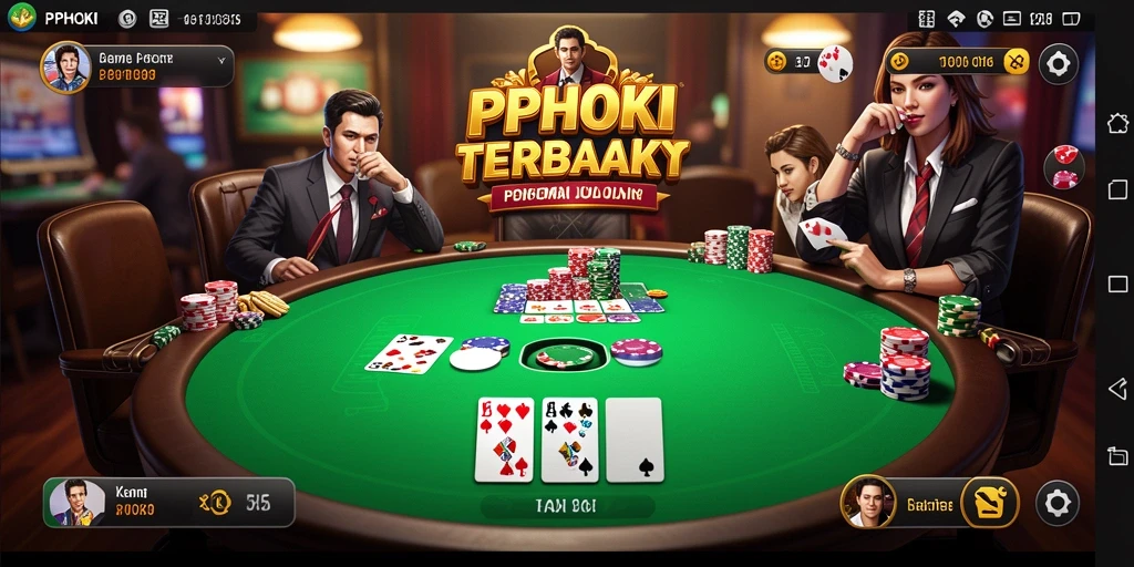 Screenshot gameplay PPHOKI menampilkan aksi seru dalam permainan Poker.