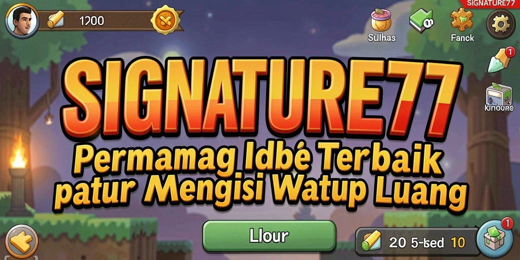 Tampilan gameplay SIGNATURE77 yang santai dan penuh warna.