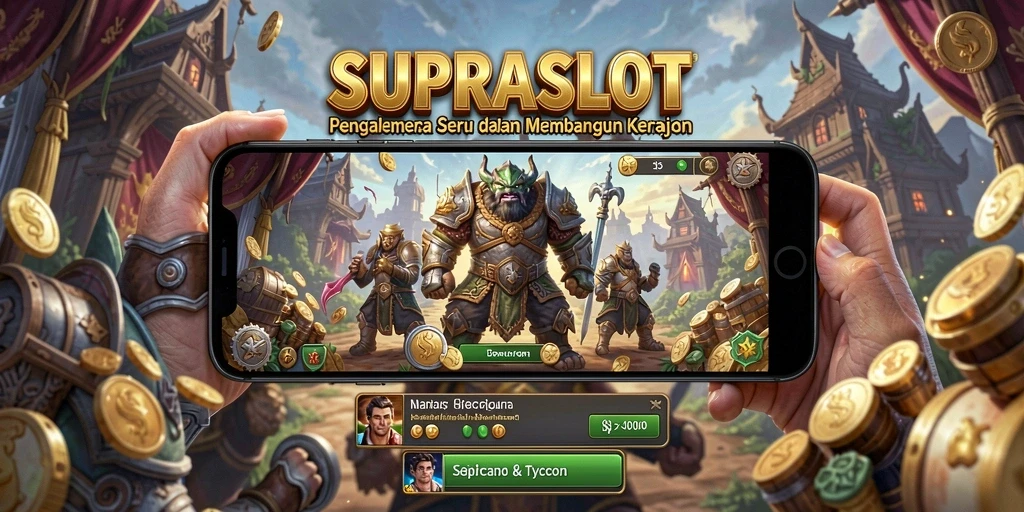 Tampilan menyerupai kerajaan Tycoon yang penuh warna.