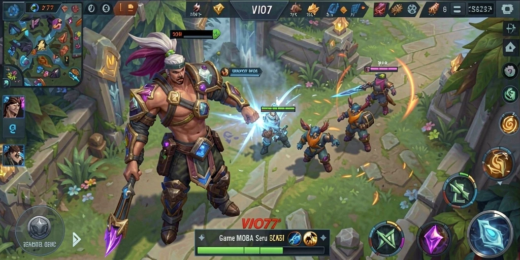 Tampilan gameplay seru dan kompetitif dalam VIO77.