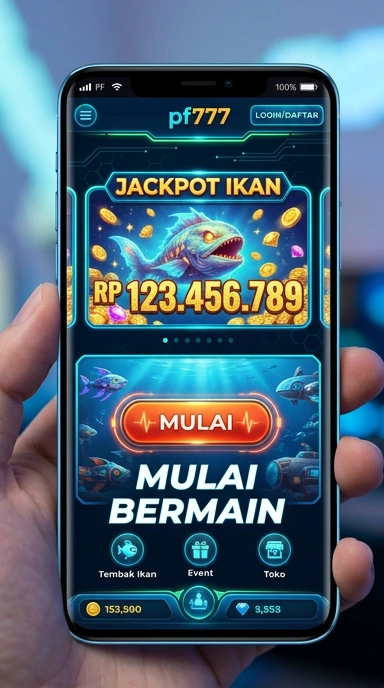 Tampilan depan pusat unduh pf777 yang menarik.